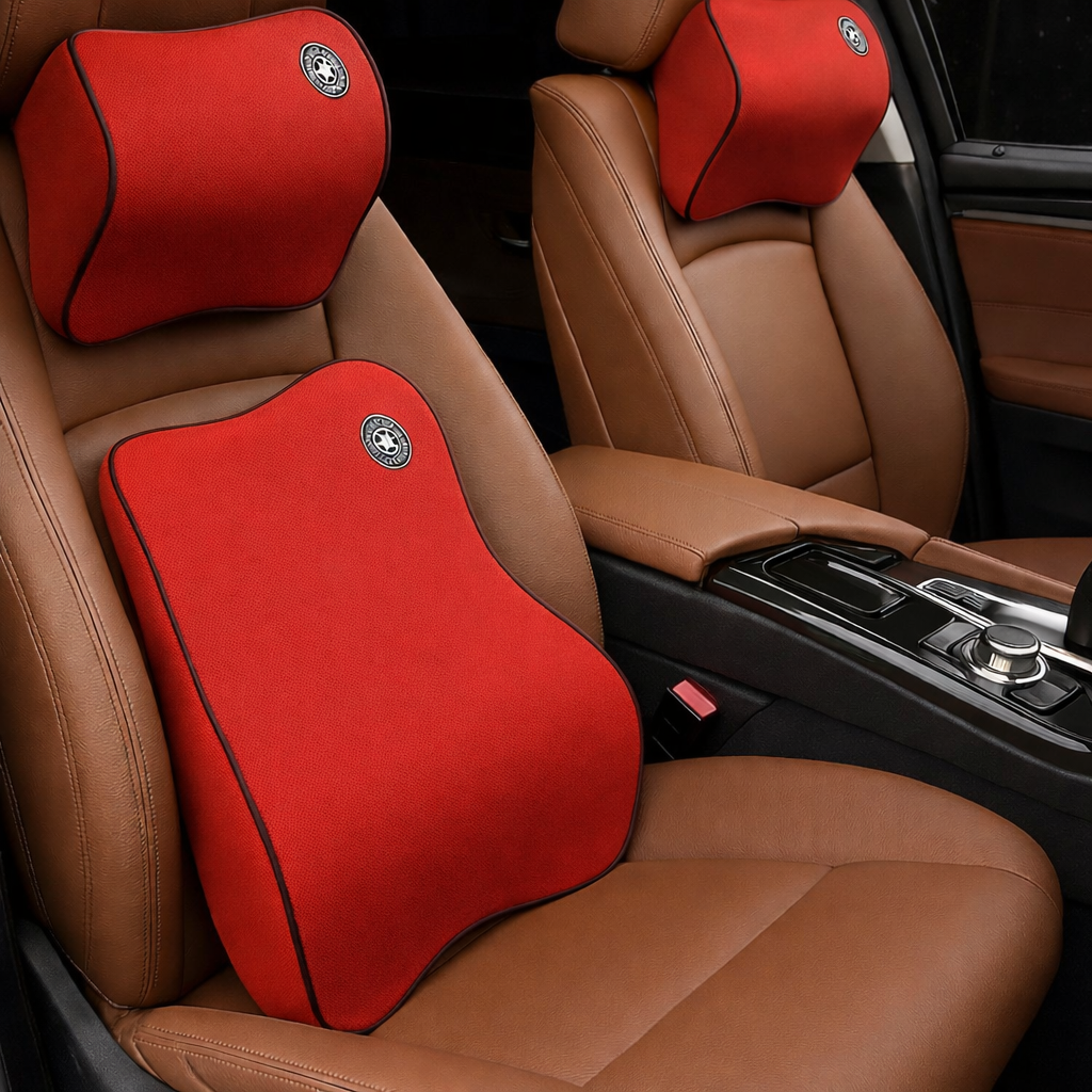 Car Lumbar & Neck Support Set