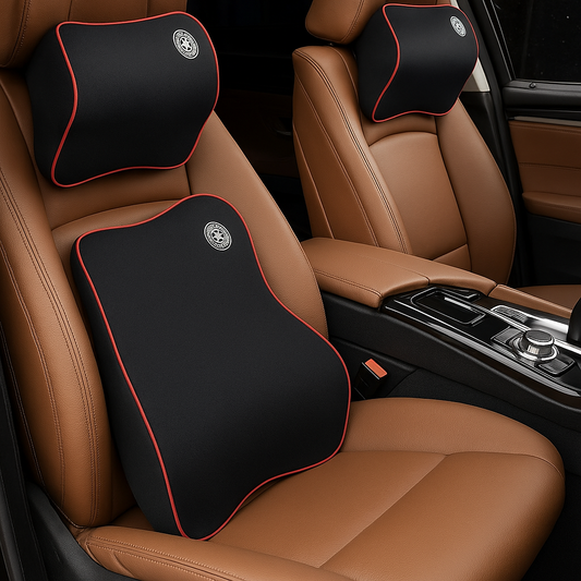 Car Lumbar & Neck Support Set